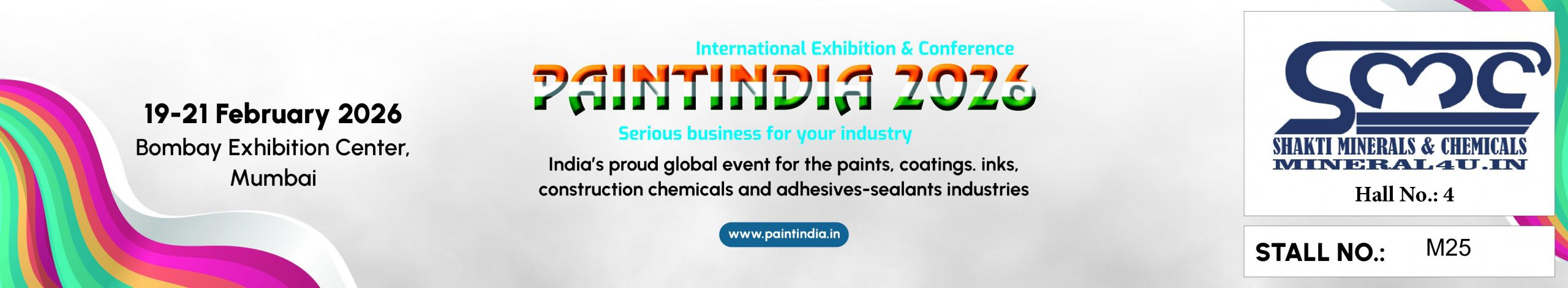 PaintIndia 2026, Bombay Exhibition Centre, Mumbai
